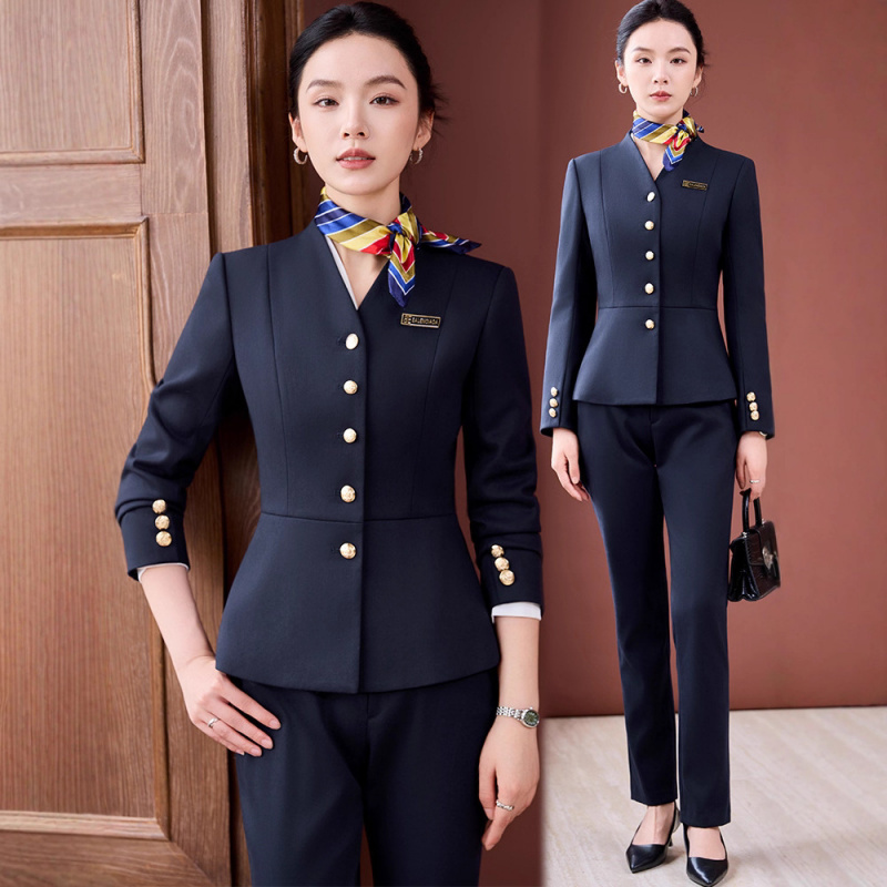Women Formal Wear Store - ชุดสูทใหม่สำหรับผู้หญิง ฤดูใบไม้ร่วง 2025 เหมาะสำหรับผู้จัดการโรงแรม ชุดทำงานระดับมืออาชีพ ชุดยูนิฟอร์มพนักงานร้านขายเครื่องประดับ