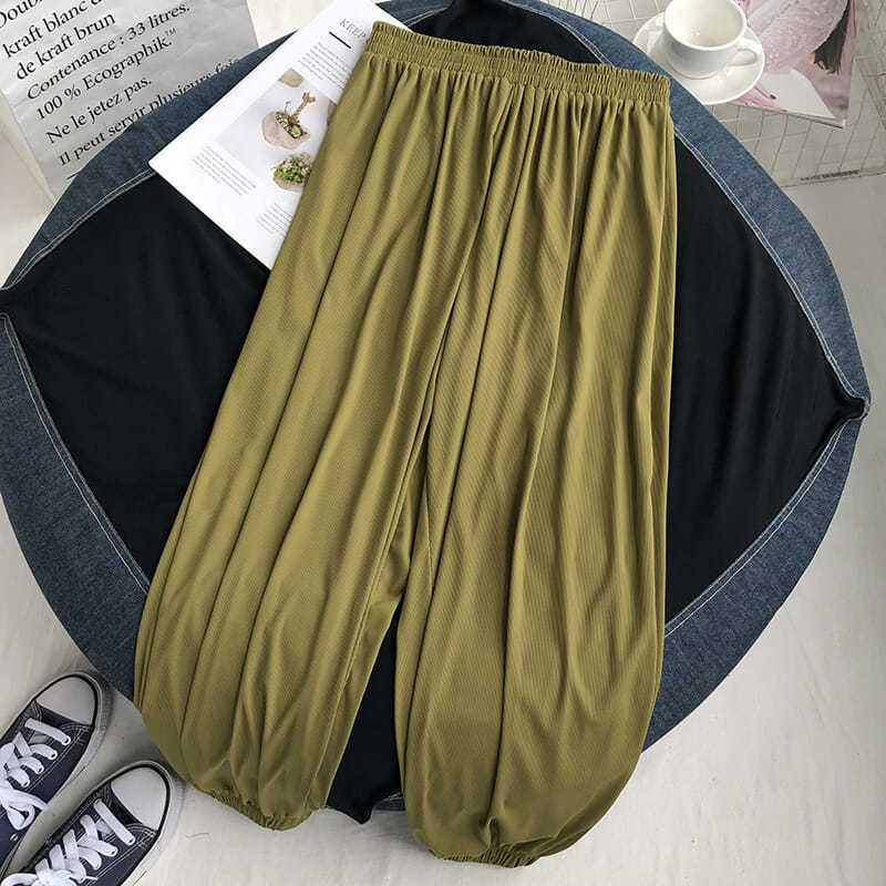 Women'S Formal Wear With Pants - Plus ขนาด6XL 150KG ฤดูร้อนบางกางเกงขากว้างกางเกงหลวมขนาดใหญ่กางเกง