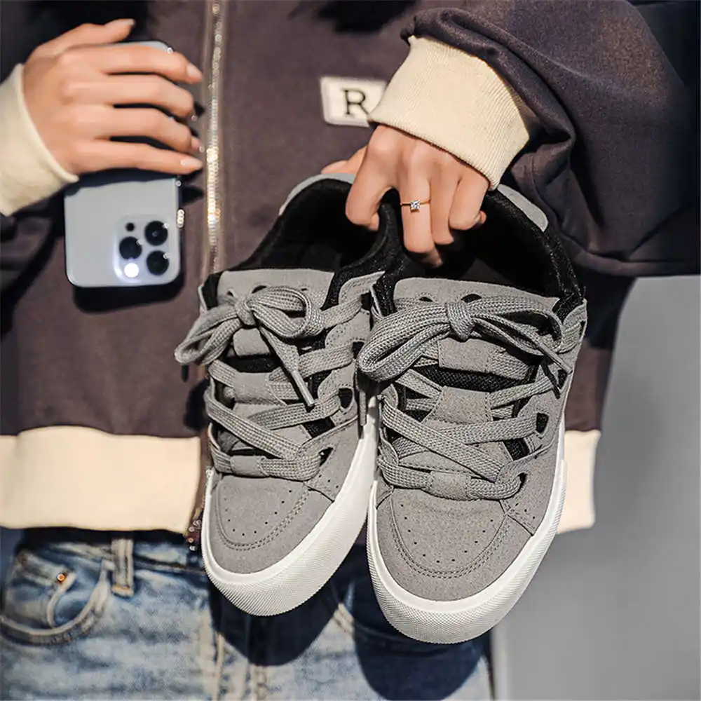 Formal Evening Wear Women Uk - กับ Lacing Hiphop ผู้หญิงรองเท้าสเก็ตบอร์ดวอลเลย์บอลรองเท้าผ้าใบสําหรับสตรี Beige Boot