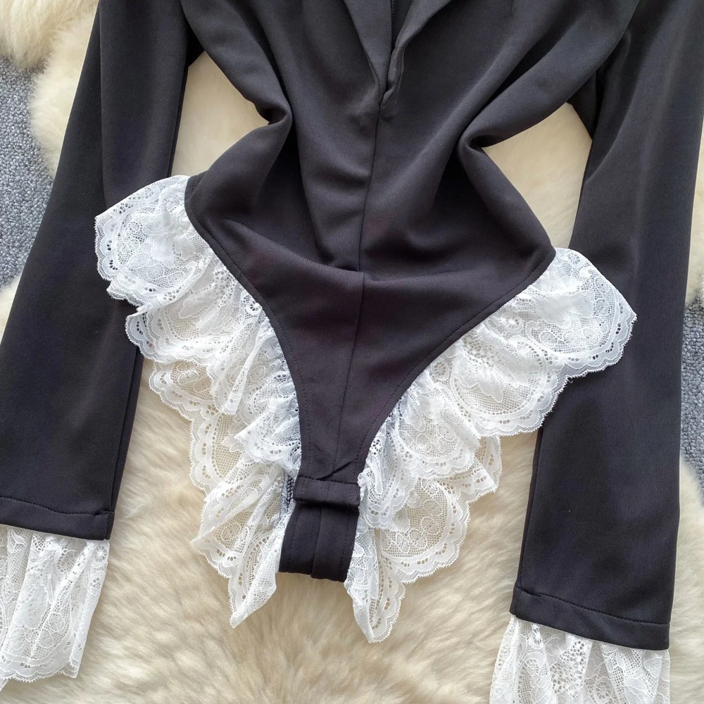 Hotsweet Turn-Down COLLAR Eleg - Women'S Formal Wear Jumpsuit บทวิจารณ์และราคา
