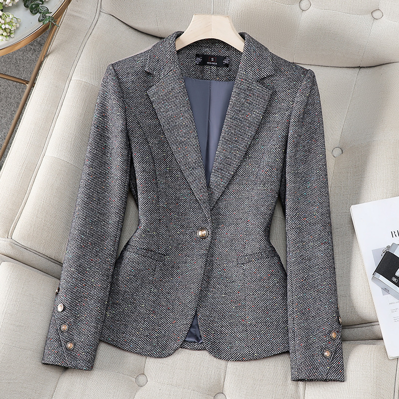 เสื้อเบลเซอร์ผู้หญิง แจ็คเก็ตแ - Women Formal Wear Business บทวิจารณ์และราคา