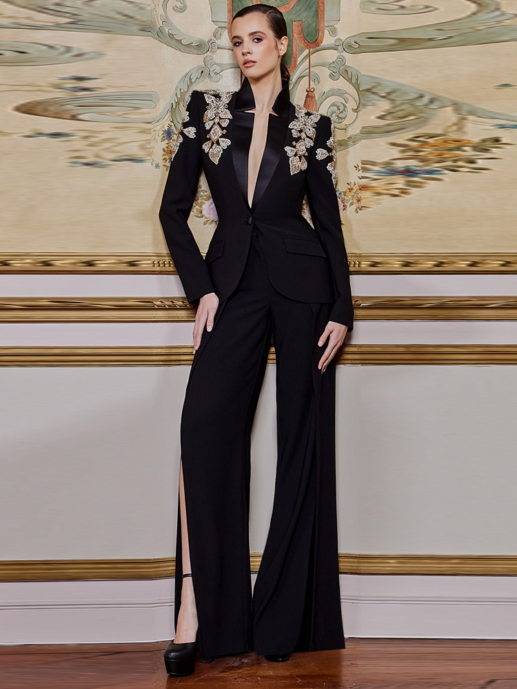 ชุดสูทดีไซน์เนอร์ใหม่ล่าสุดปี  - Women'S Formal Wear With Pants บทวิจารณ์และราคา