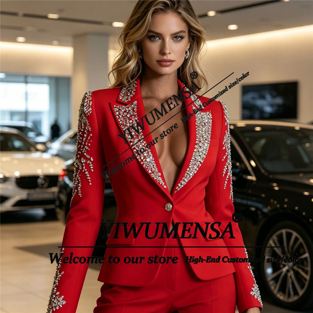 ชุดสูทผู้หญิงหรูหรา 2 ชิ้น ประ - Women'S Formal Wear With Pants บทวิจารณ์และราคา