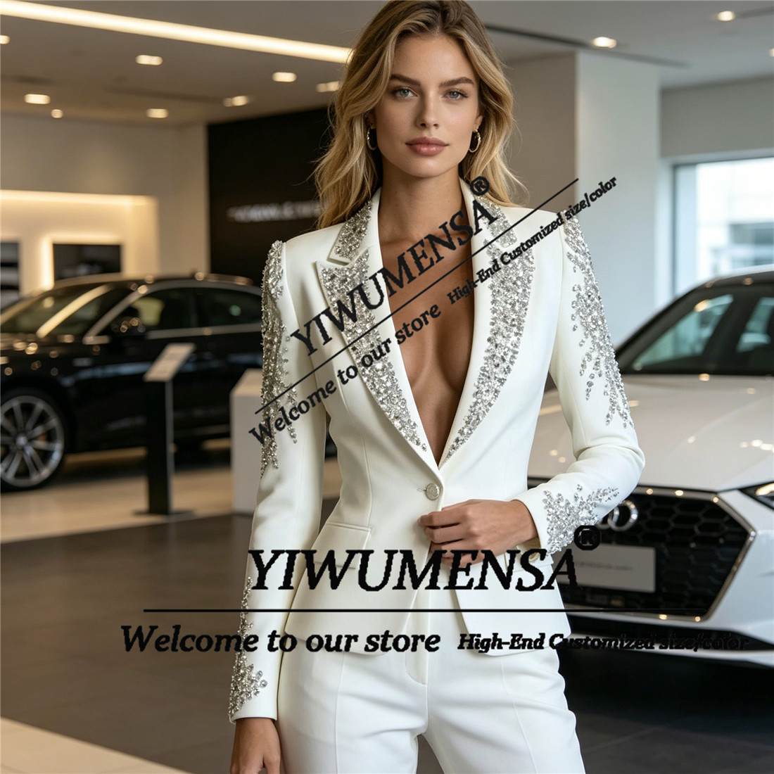 ชุดสูทผู้หญิงหรูหรา 2 ชิ้น ประ - Women'S Formal Wear With Pants บทวิจารณ์และราคา