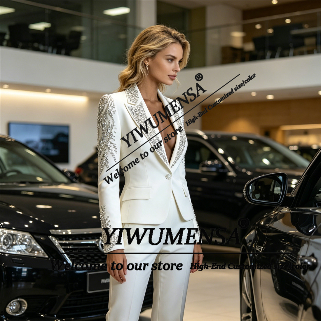 ชุดสูทผู้หญิงหรูหรา 2 ชิ้น ประ - Women'S Formal Wear With Pants บทวิจารณ์และราคา