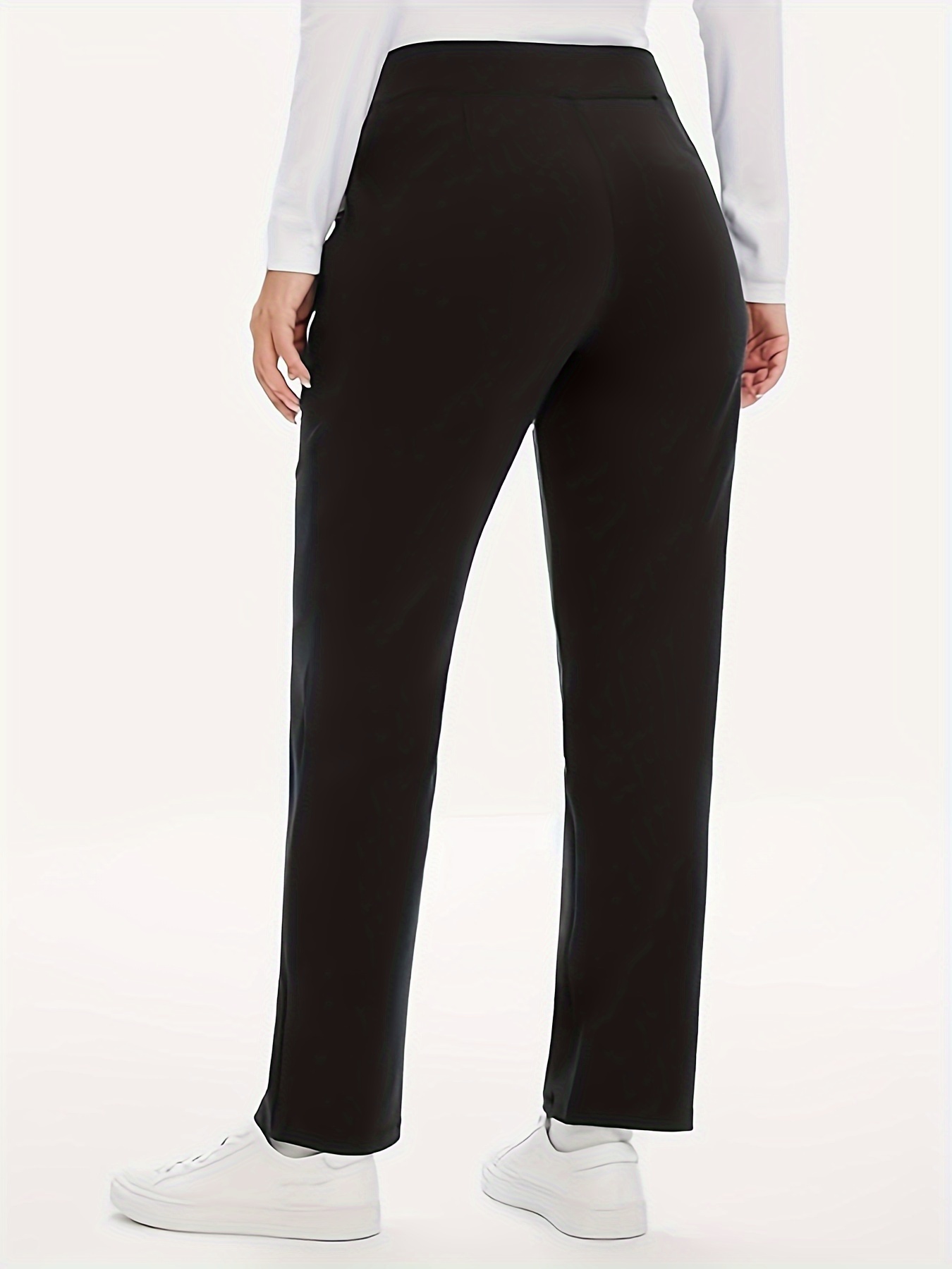 กางเกงแนวธุรกิจผ้าถักสีทึบสำหร - Women'S Formal Wear With Pants บทวิจารณ์และราคา