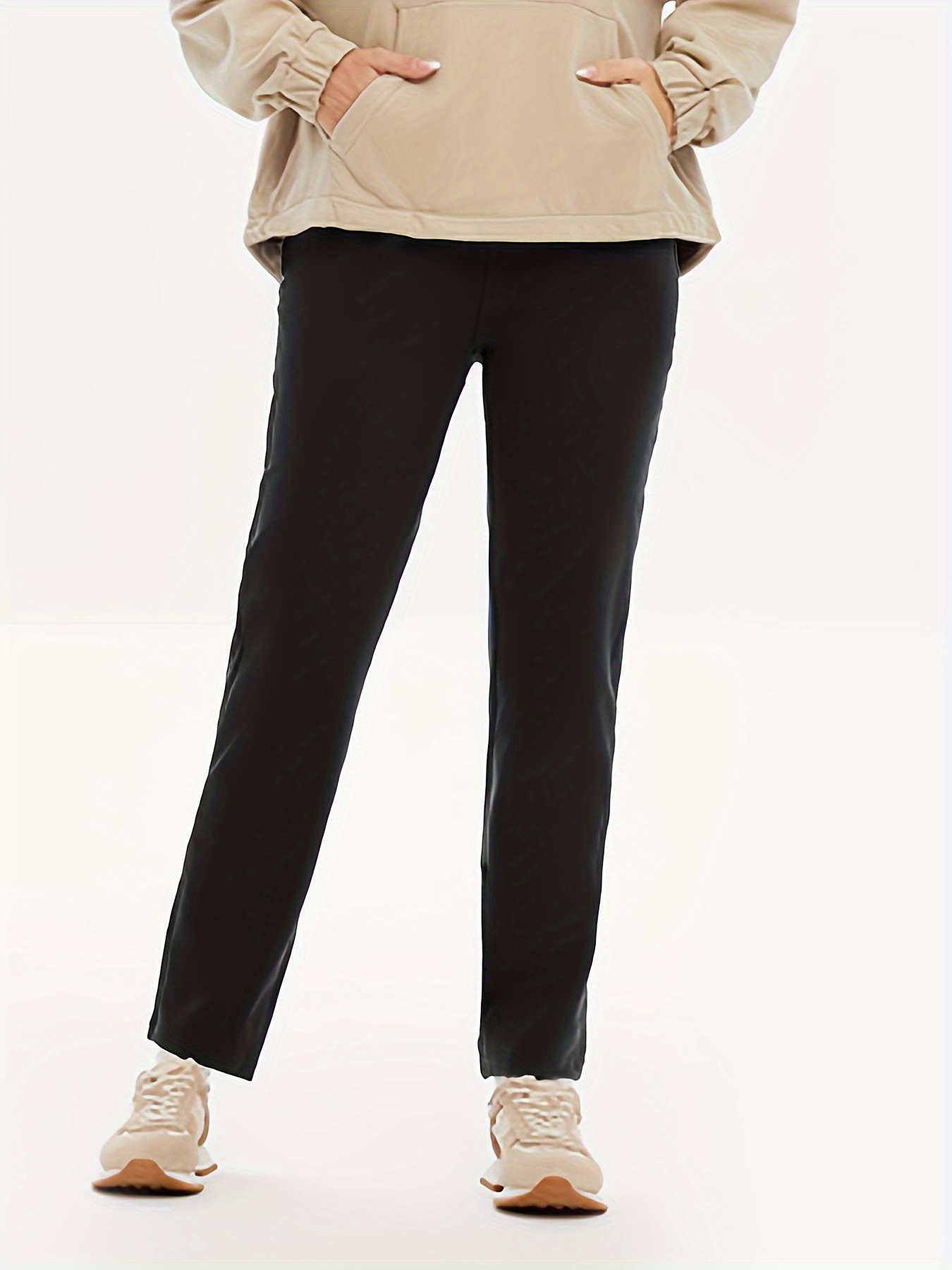 กางเกงแนวธุรกิจผ้าถักสีทึบสำหร - Women'S Formal Wear With Pants บทวิจารณ์และราคา