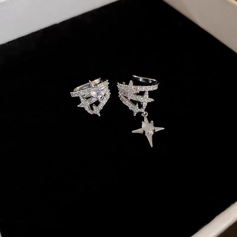 ต่างหูเพทายแบบไม่เจาะหู 1 คู่  - Formal Wear Jewelry For Women บทวิจารณ์และราคา
