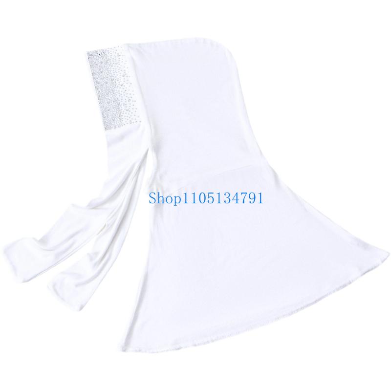98km Elegant Rhinestones Decor - Women Formal Wear Hijab บทวิจารณ์และราคา
