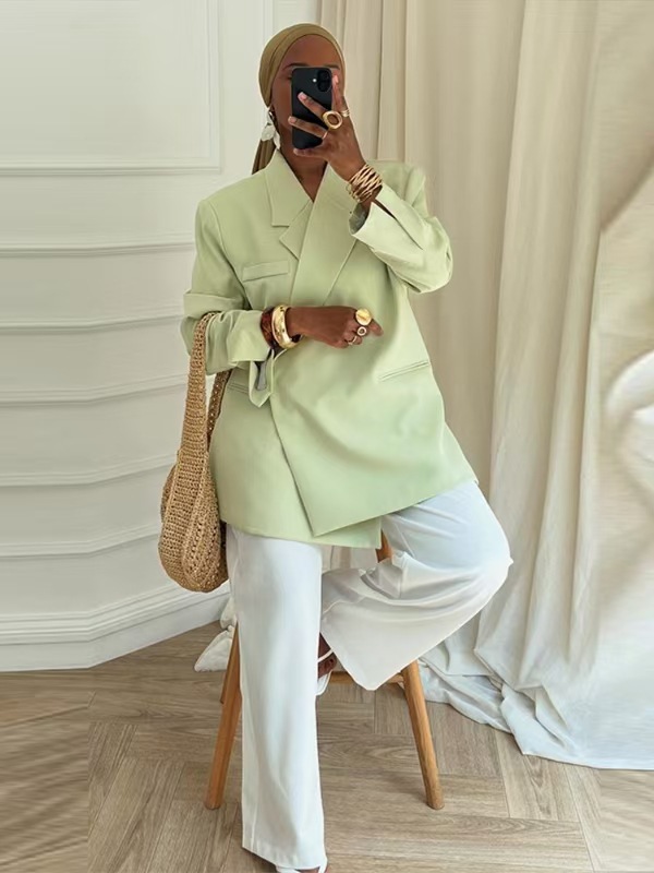 ชุดสูทลำลองสำหรับผู้หญิง เสื้อ - Women Formal Wear Trousers บทวิจารณ์และราคา