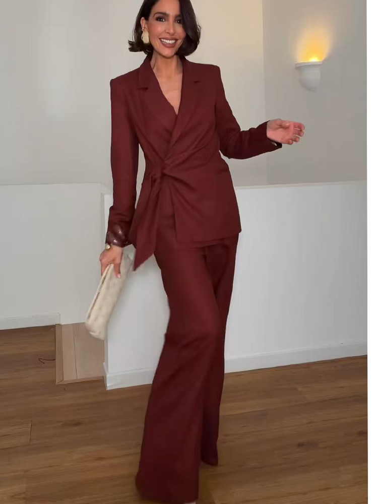 ชุดสูทแฟชั่นสำหรับสุภาพสตรี เส - Women'S Formal Wear With Pants บทวิจารณ์และราคา