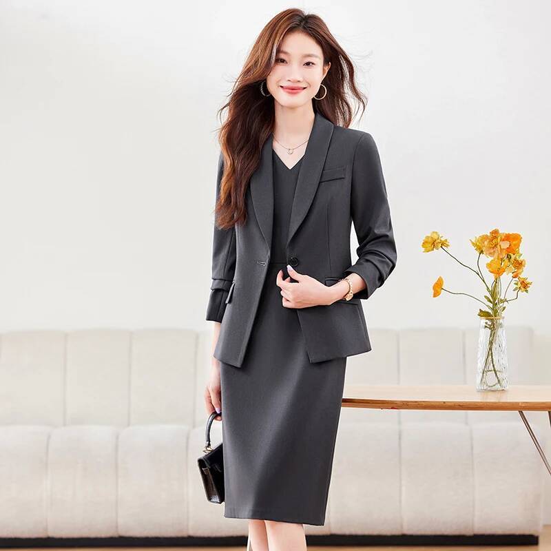 ชุดสูทผู้หญิงผ้าคุณภาพสูง พร้อ - Women Formal Wear Business บทวิจารณ์และราคา