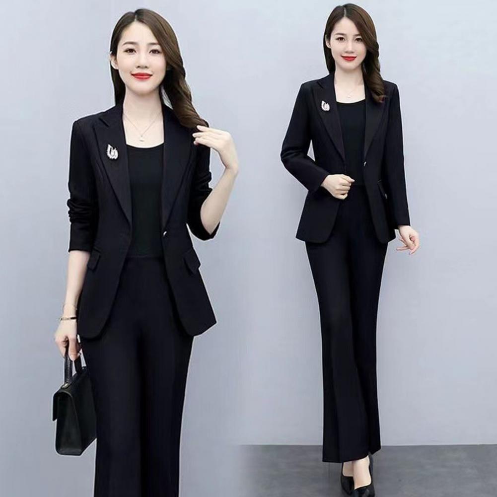 ชุดสูทผู้หญิง 2 ชิ้น/เซ็ต เสื้ - Women'S Formal Wear With Pants บทวิจารณ์และราคา